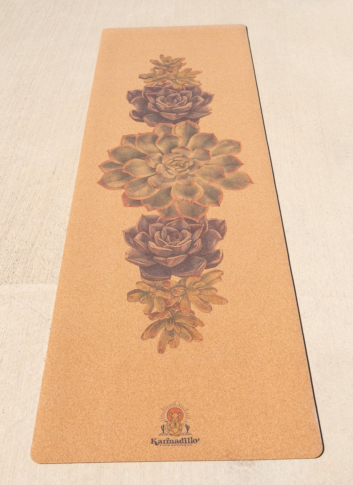 Succulent Plant Cork Yoga Mat