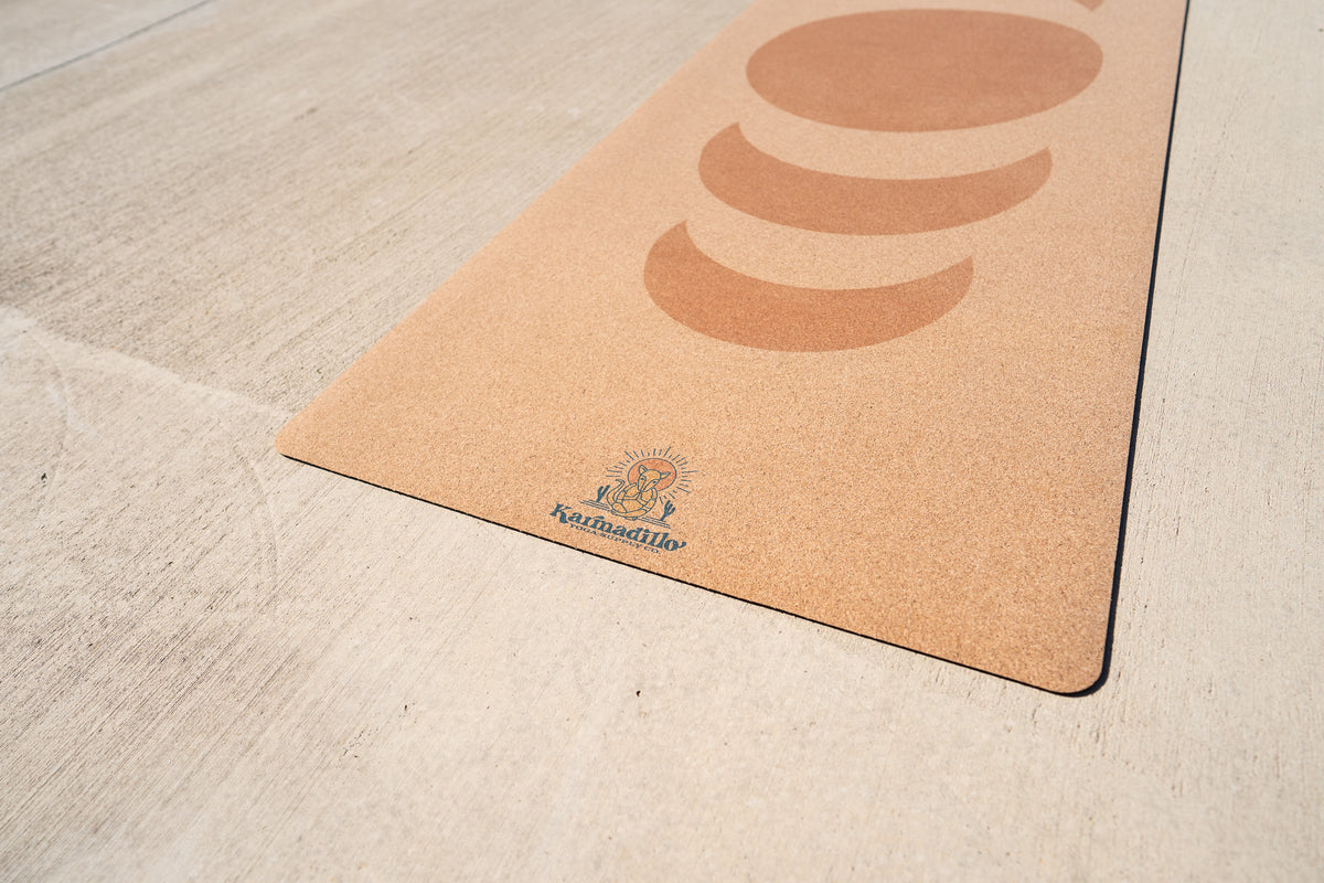 Golden Hour Cork Yoga Mat