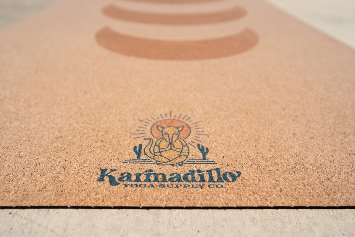 Golden Hour Cork Yoga Mat