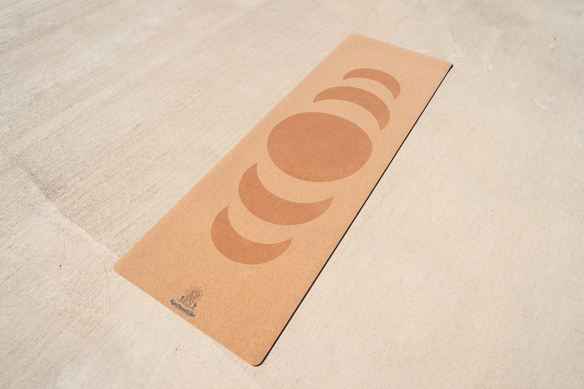 Golden Hour Cork Yoga Mat